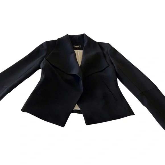 Anthropology Greylin Black Blazer with Waterfall Collar EUC size Medium - Picture 6 of 7
